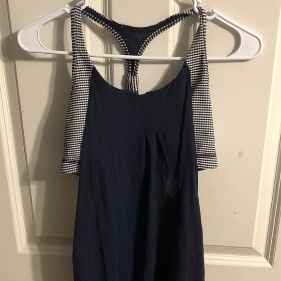 lululemon athletica Tops - Lululemon tank with checkered built-in bra